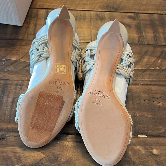 Alexandre Birman Sammy 50MM Braided Leather Sandals Slip On NEW EU 36.5 US 5.5 - Picture 10 of 12